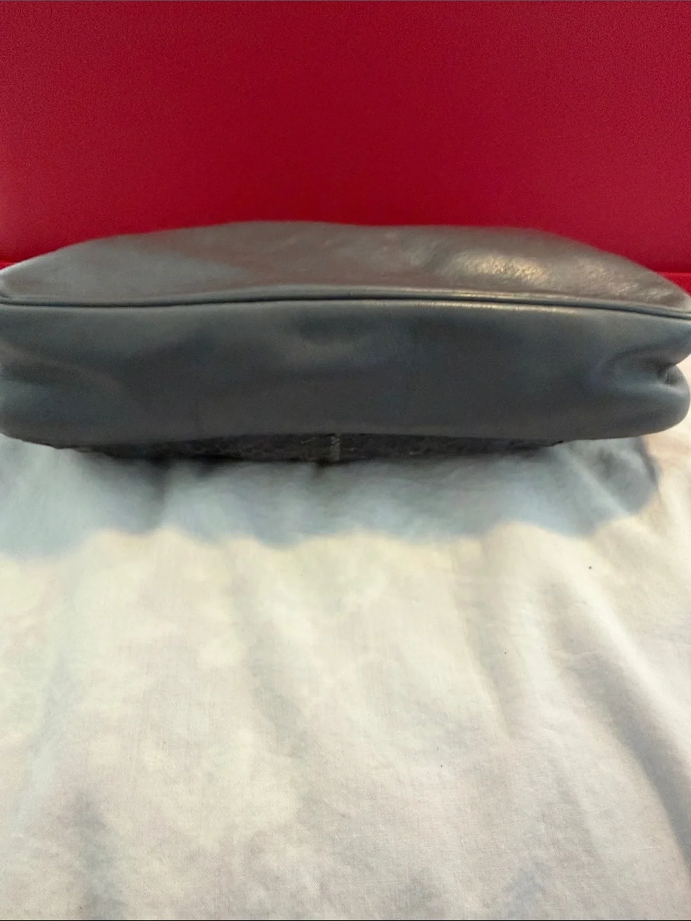 Vintage David Mehler for Dane Grey Snake skin and leather rossbody Bag